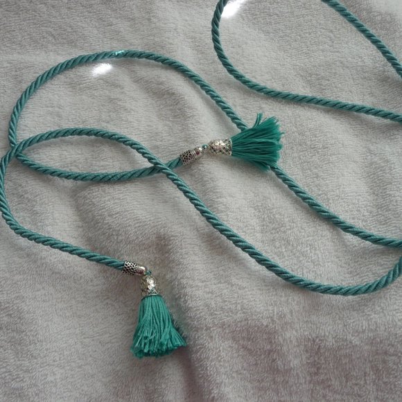 One-of-a-kind cord belt/bracelet/necklace ensemble by booj - Picture 2 of 7